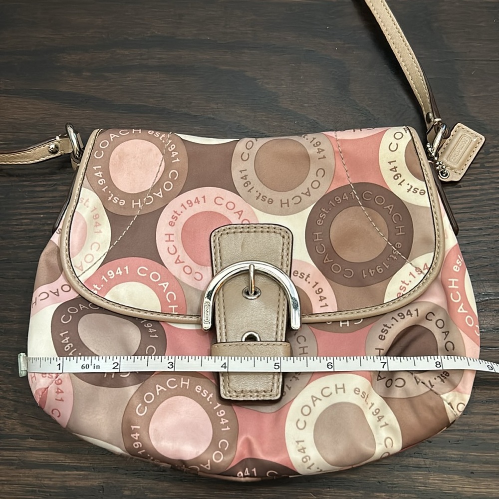 Coach Snaphead Soho Signature crossbody scarf print - Picture 12 of 14
